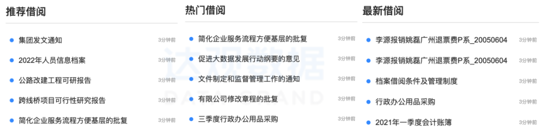 档案智能推荐实现推你所想，提高人效